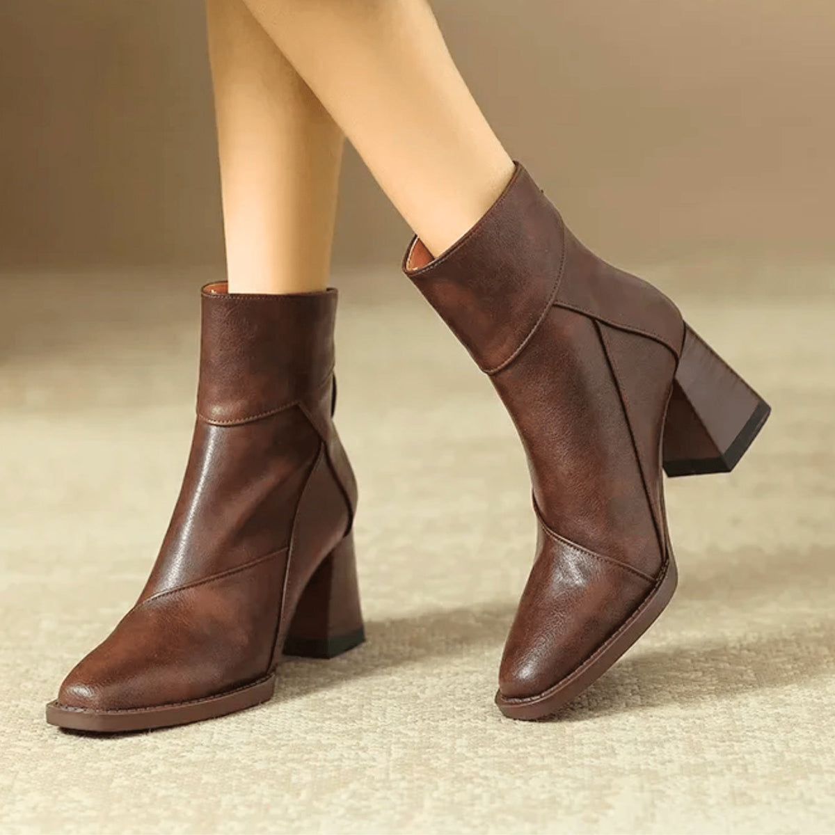 Nuvara Block Heel Booties