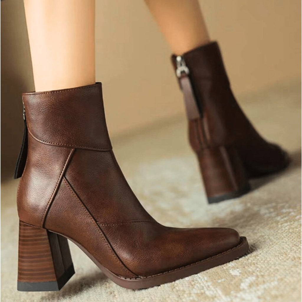 Nuvara Block Heel Booties