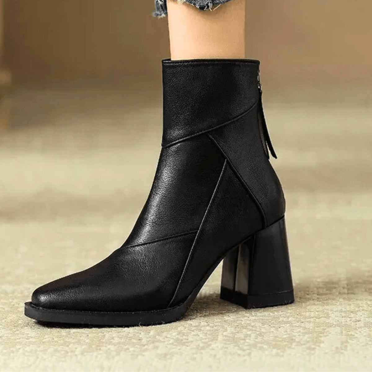 Nuvara Block Heel Booties