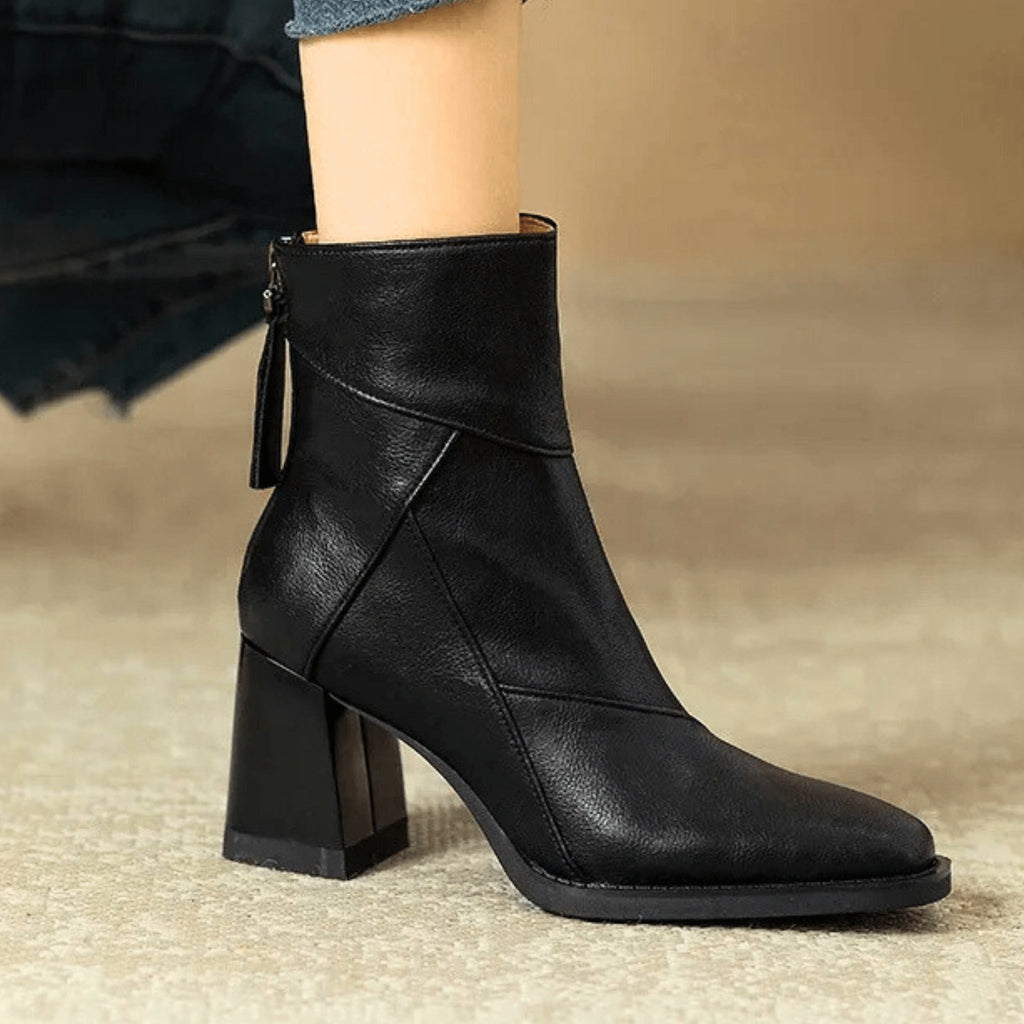Nuvara Block Heel Booties
