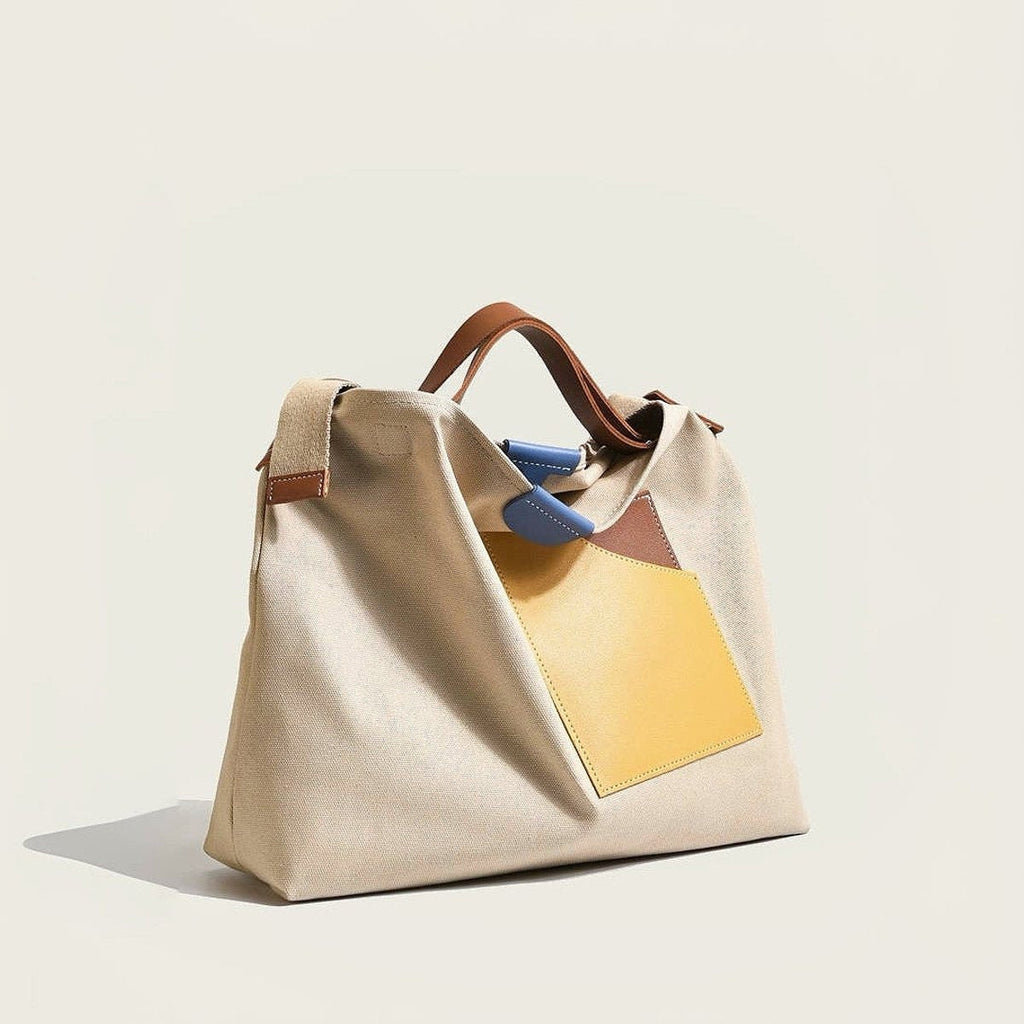 Nuvara | Lola | Women's Canvas Tote Bag Crossbody Sack Bag
