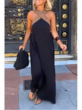 Nuvara | Macarena | Vestido Largo de Verano Cut Out Cruzado Mujer Cuello Alto