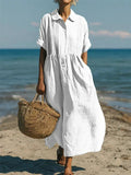Nuvara | Macarena | Vestido Midi de Verano de Algodón Mujer