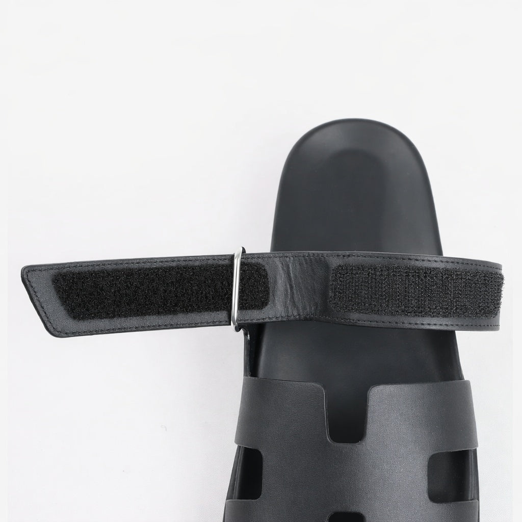 Nuvara Leather Velcro Sandals