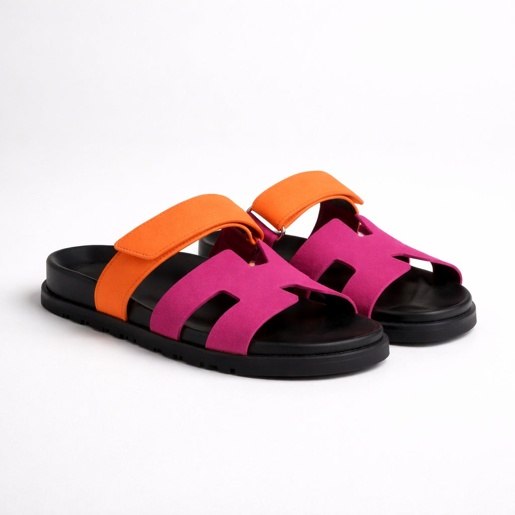 Nuvara Leather Velcro Sandals