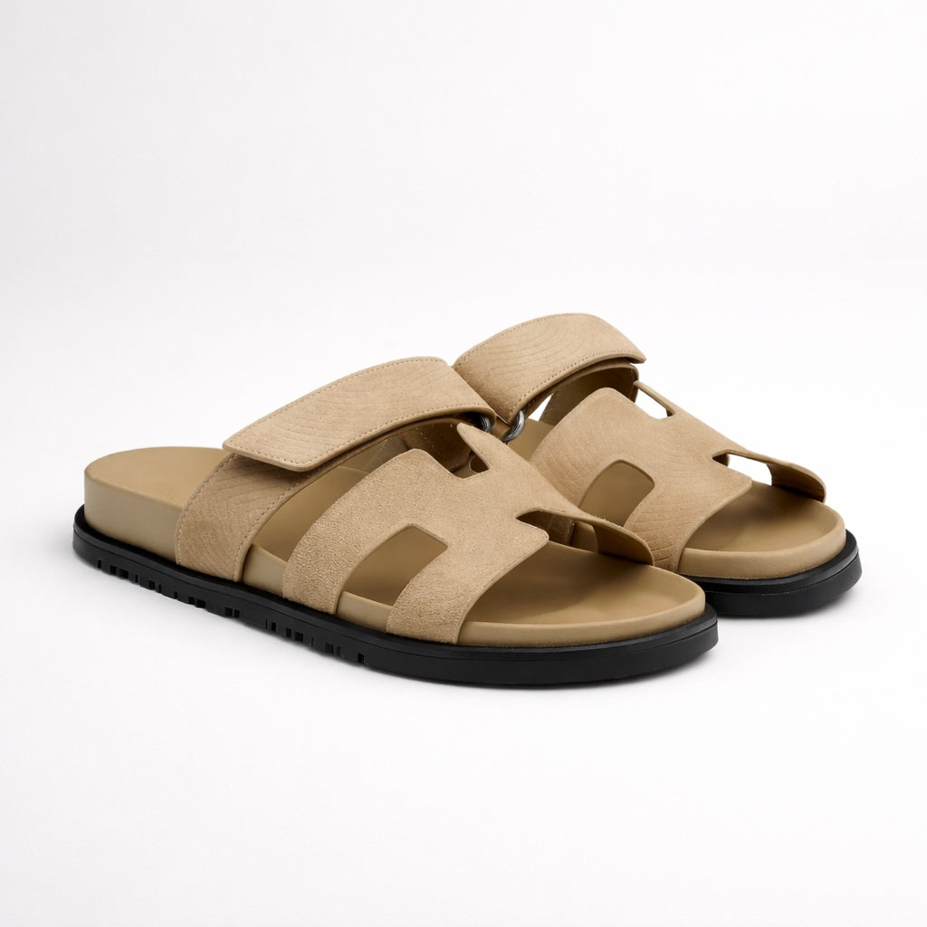 Nuvara Leather Velcro Sandals