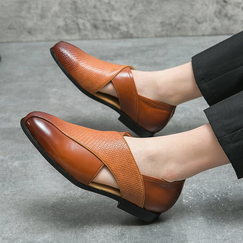 Martí | Mocasines de Cuero Genuino Hombre Suela Plana