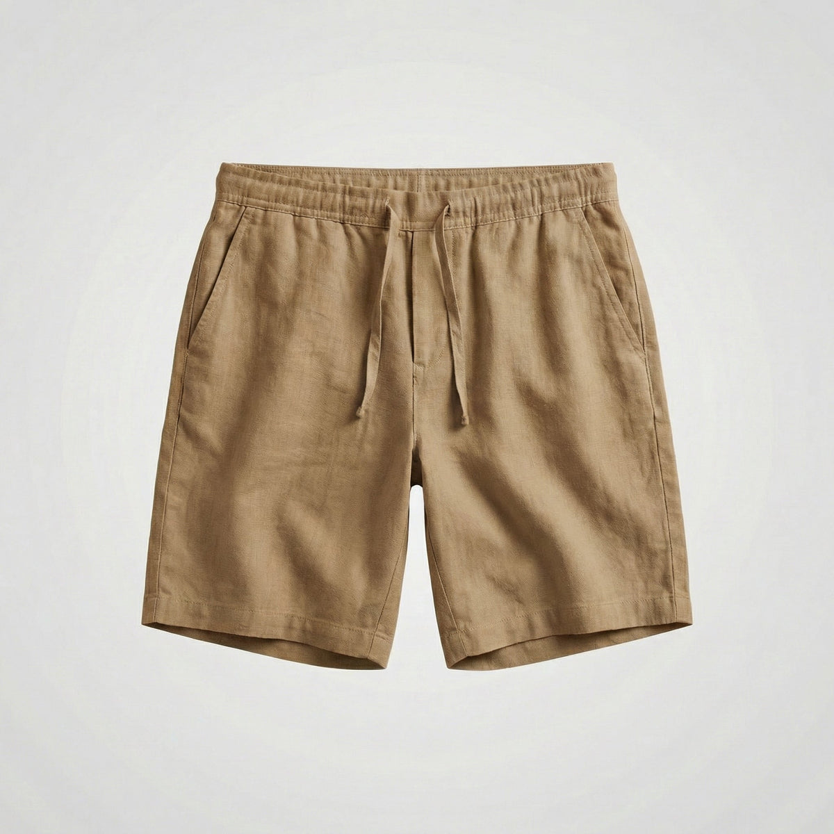 Mateo | Bermudas de Lino Hombre Cintura Elástica Cordón