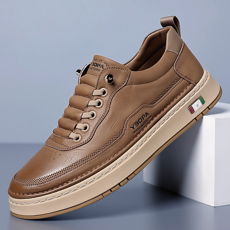 Mateo | Zapatillas Casual de Cuero Hombre Suela Acolchada
