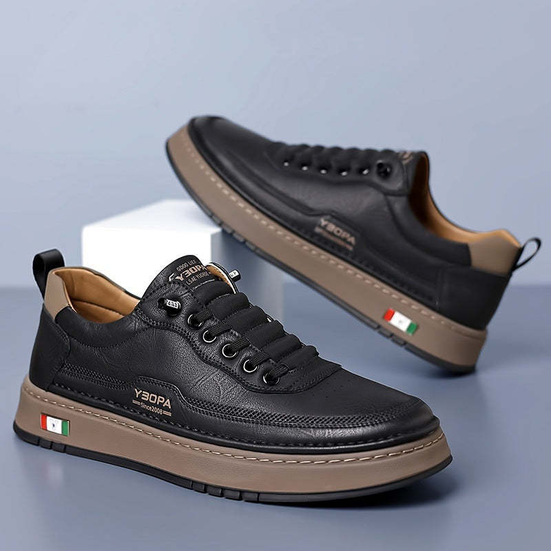 Mateo | Zapatillas Casual de Cuero Hombre Suela Acolchada