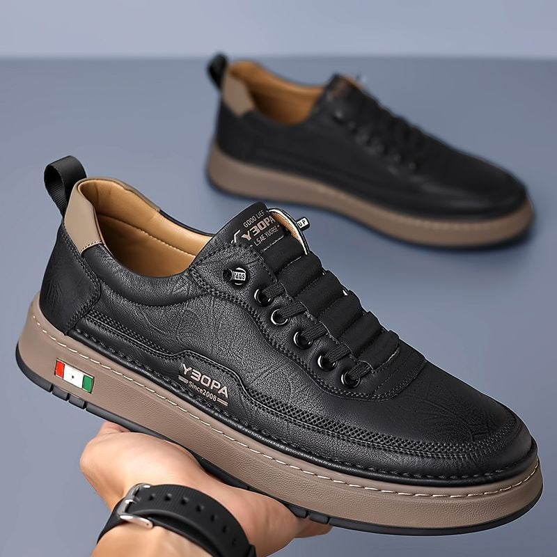 Mateo | Zapatillas Casual de Cuero Hombre Suela Acolchada