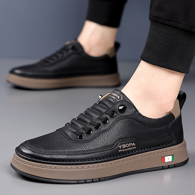Mateo | Zapatillas Casual de Cuero Hombre Suela Acolchada