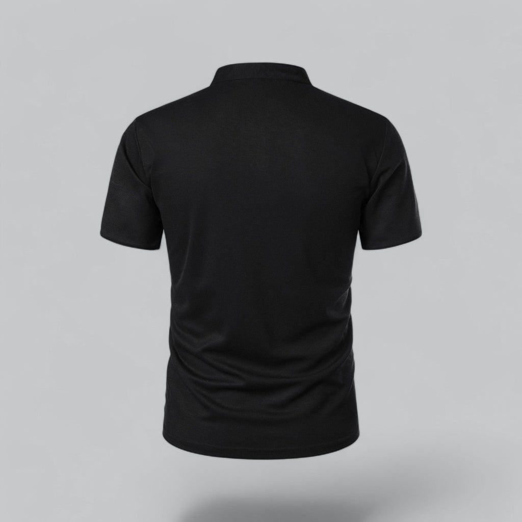 Mikel | Polo de Manga Corta Hombre Cuello Mao Algodón