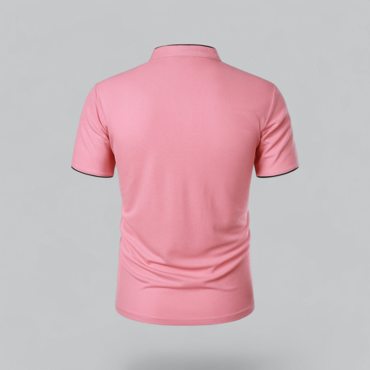 Mikel | Polo de Manga Corta Hombre Cuello Mao Algodón