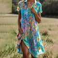 Nuvara | Mireia | Vestido Fresco de Verano Estampado Mujer