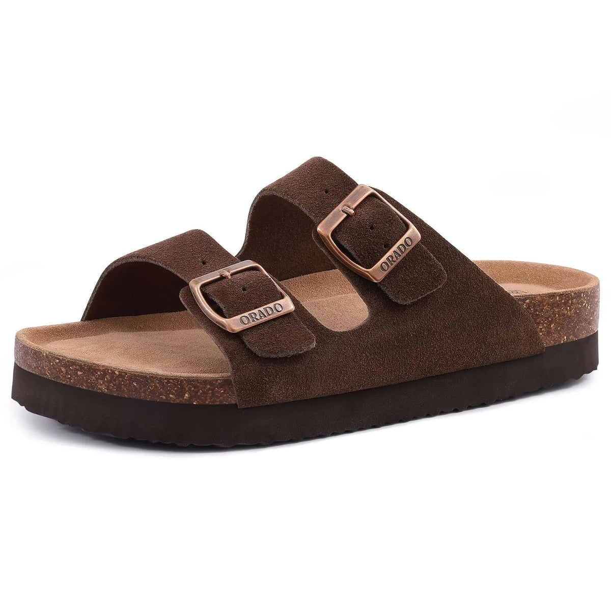 Nuvara Suede Buckle Mules