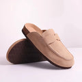 Nuvara Suede Buckle Mules