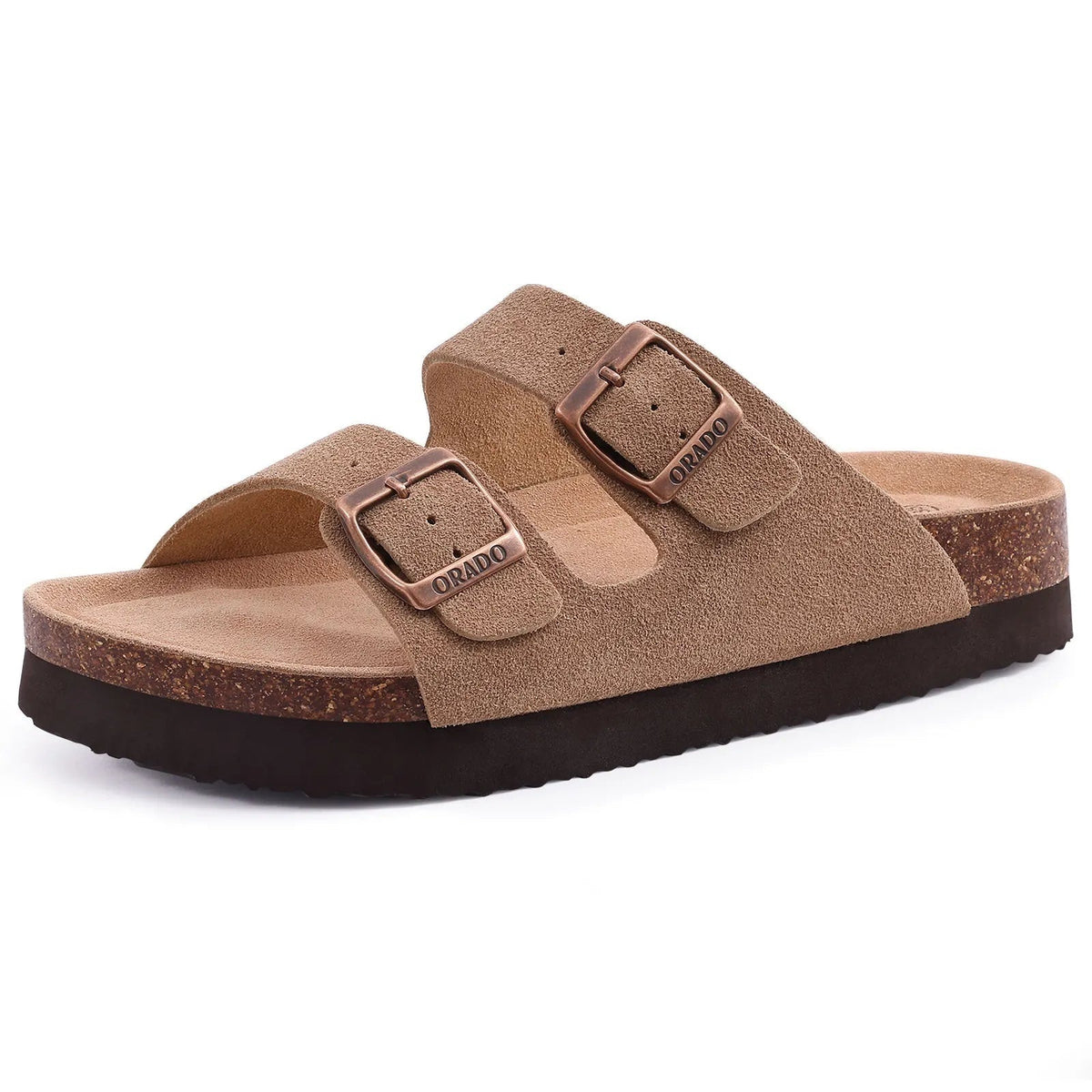 Nuvara Suede Buckle Mules