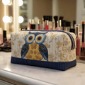 Nuvara | Naia | Bolsa de Maquillaje Acolchada Mujer Estampado Búho