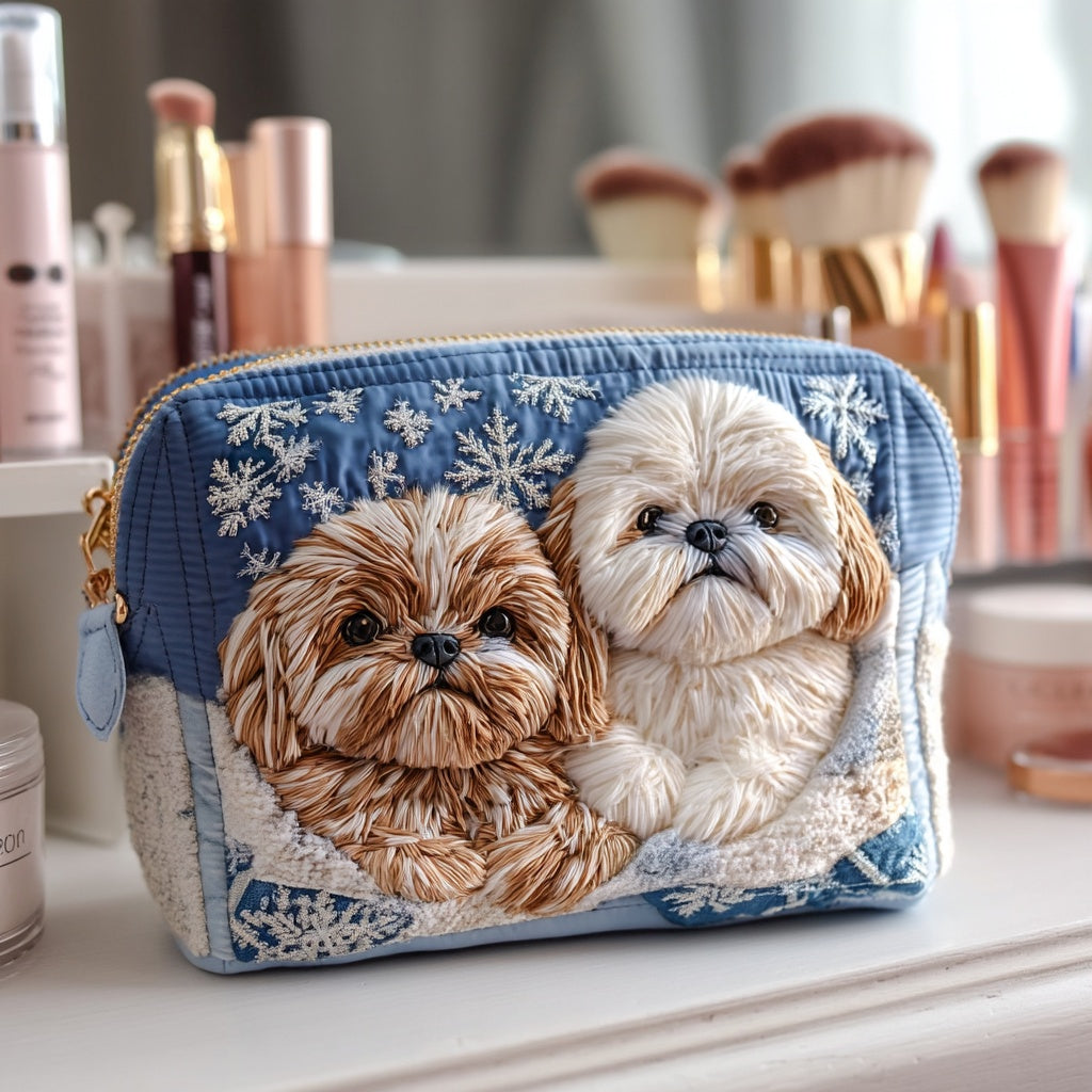 Nuvara | Naia | Bolsa de Maquillaje Acolchada Mujer Estampado Búho