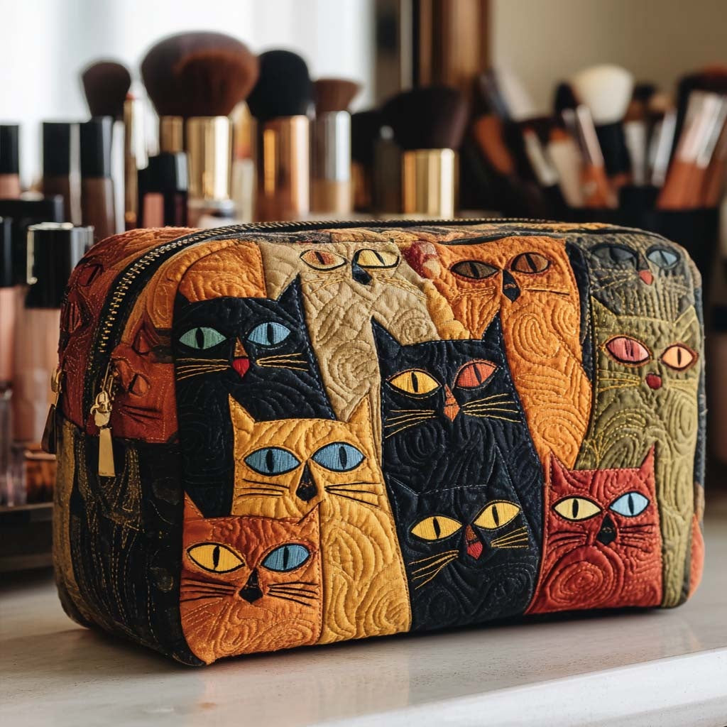 Nuvara | Naia | Bolsa de Maquillaje Acolchada Mujer Estampado Búho