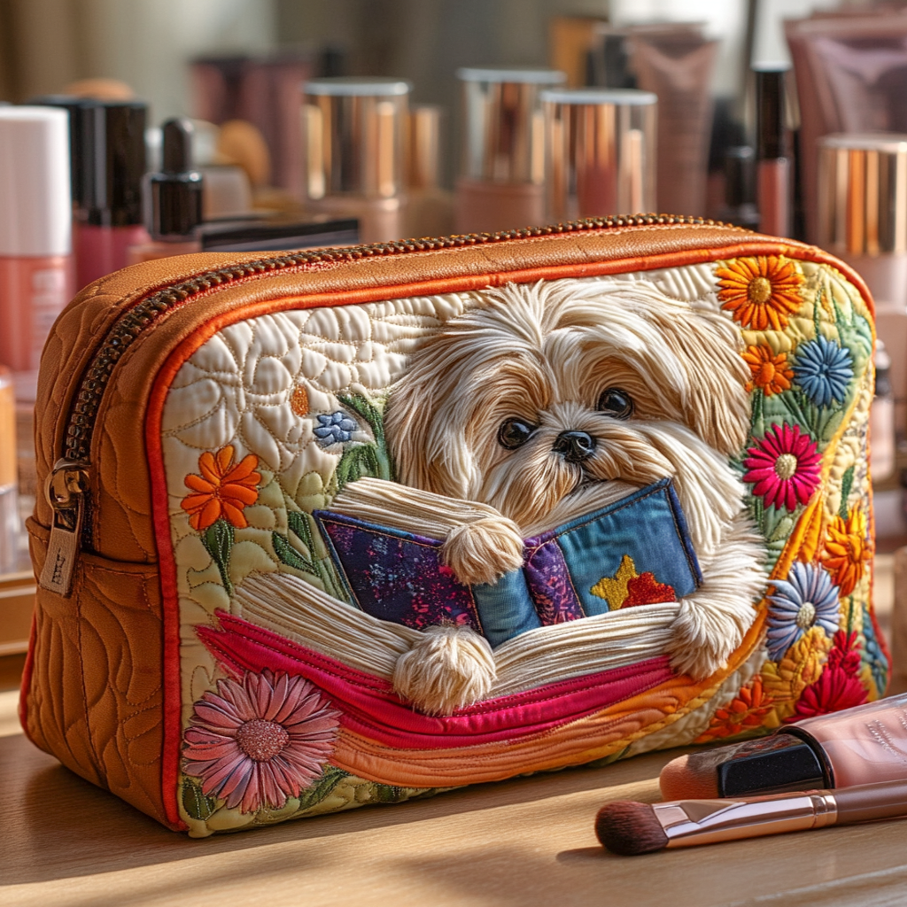 Nuvara | Naia | Bolsa de Maquillaje Acolchada Mujer Estampado Búho