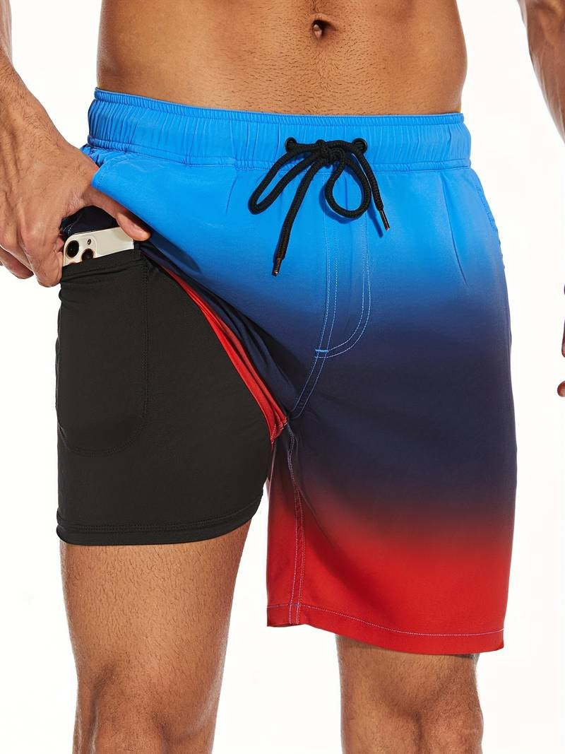 Nicolás | Bañador Shorts Hombre Estampado Flamencos Cintura Elástica