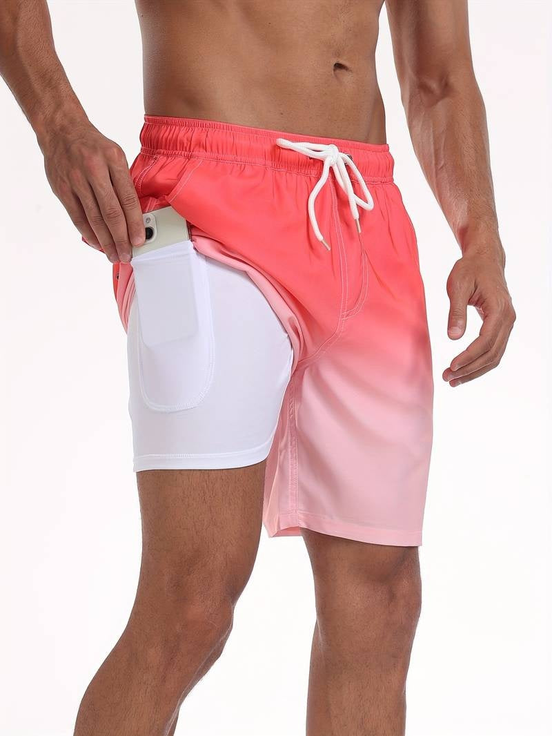 Nicolás | Bañador Shorts Hombre Estampado Flamencos Cintura Elástica