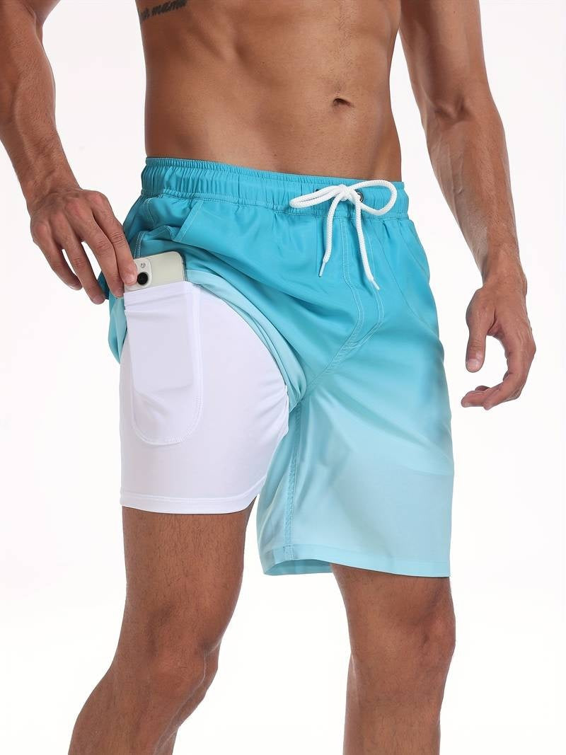 Nicolás | Bañador Shorts Hombre Estampado Flamencos Cintura Elástica