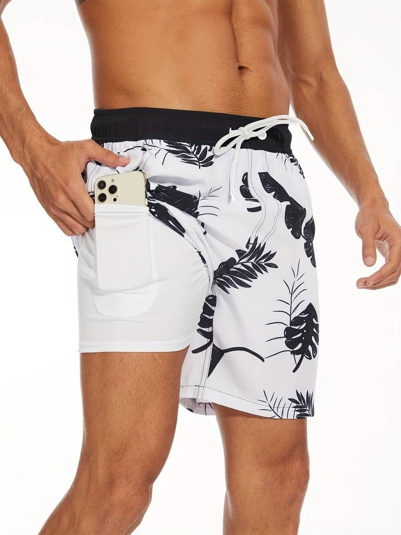 Nicolás | Bañador Shorts Hombre Estampado Flamencos Cintura Elástica