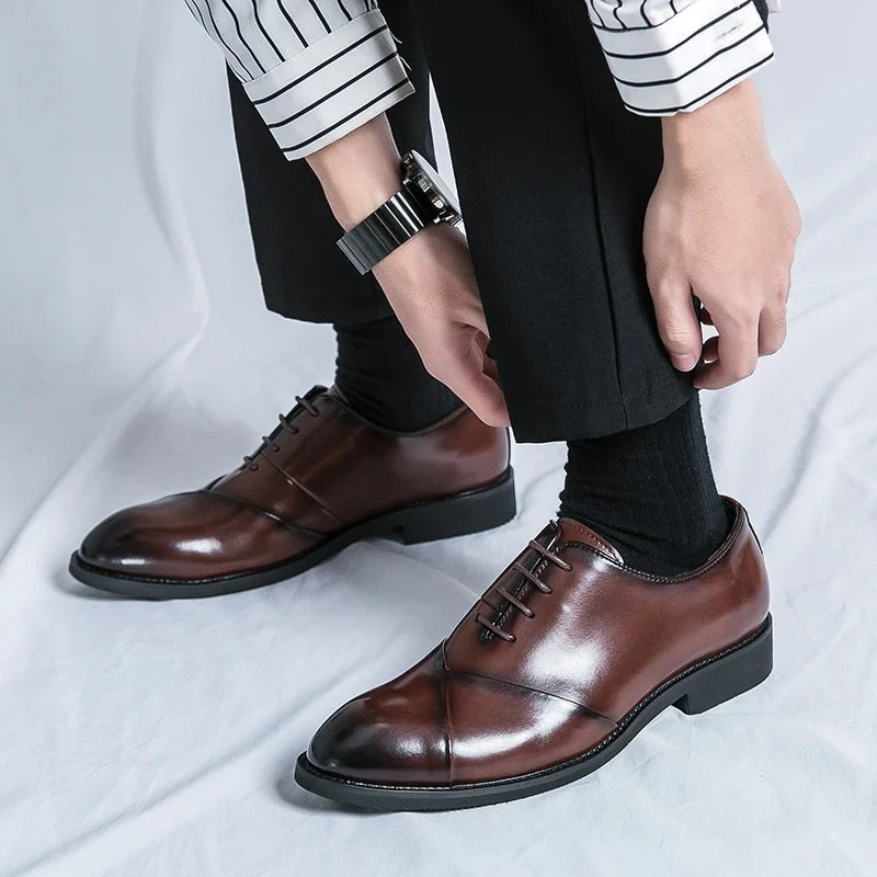 Nicolás | Zapatos Derby de Cuero Hombre Cordones Clásicos