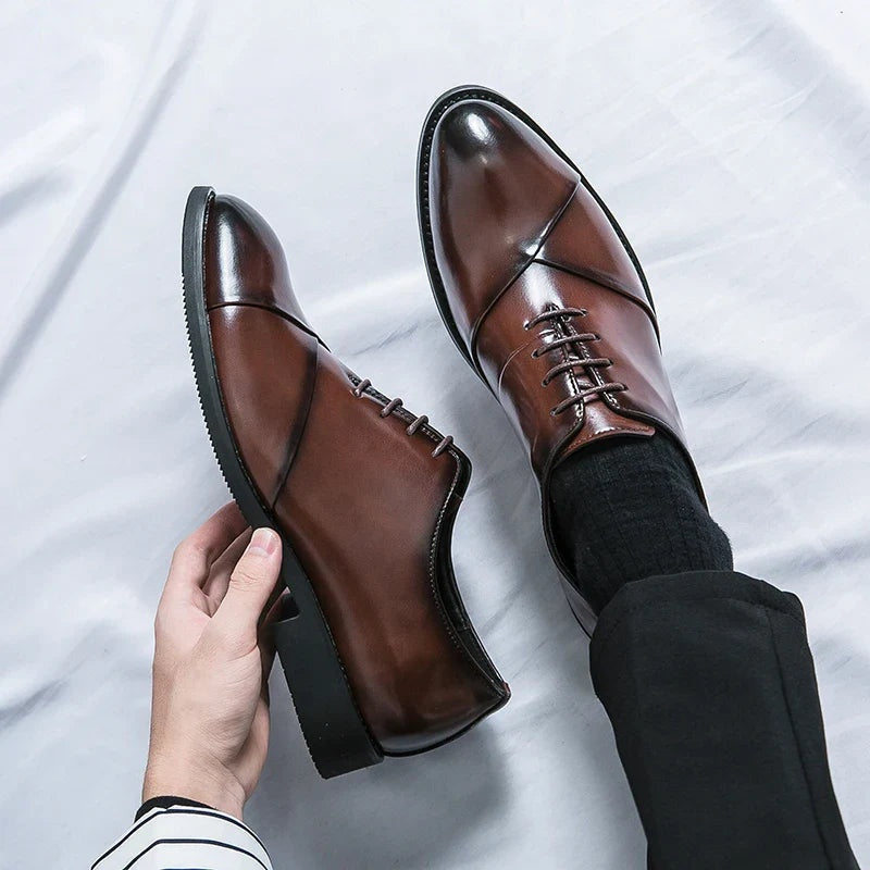 Nicolás | Zapatos Derby de Cuero Hombre Cordones Clásicos