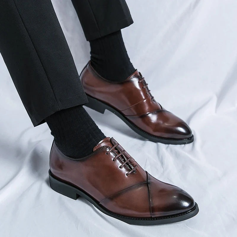 Nicolás | Zapatos Derby de Cuero Hombre Cordones Clásicos