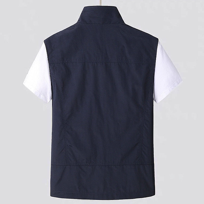 Nuvara | Óscar | Gilet Ligero Hombre Cuello Alto Bolsillos con Cremallera
