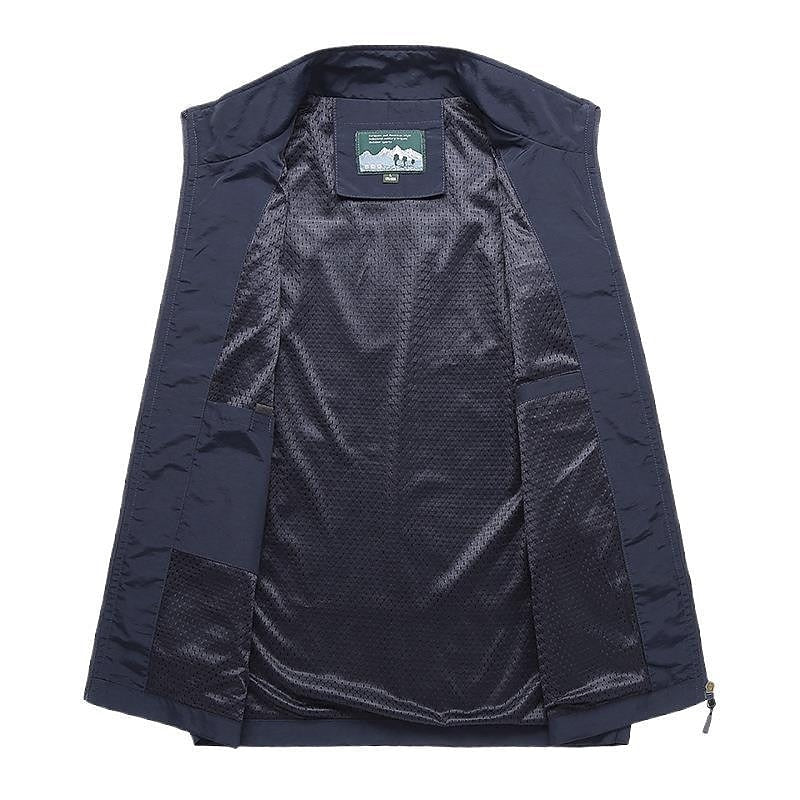 Nuvara | Óscar | Gilet Ligero Hombre Cuello Alto Bolsillos con Cremallera