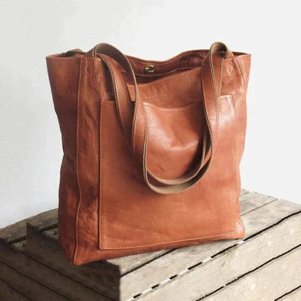 Nuvara | Pilar | Tote Bag de Cuero Mujer Bolso Shopper Grande