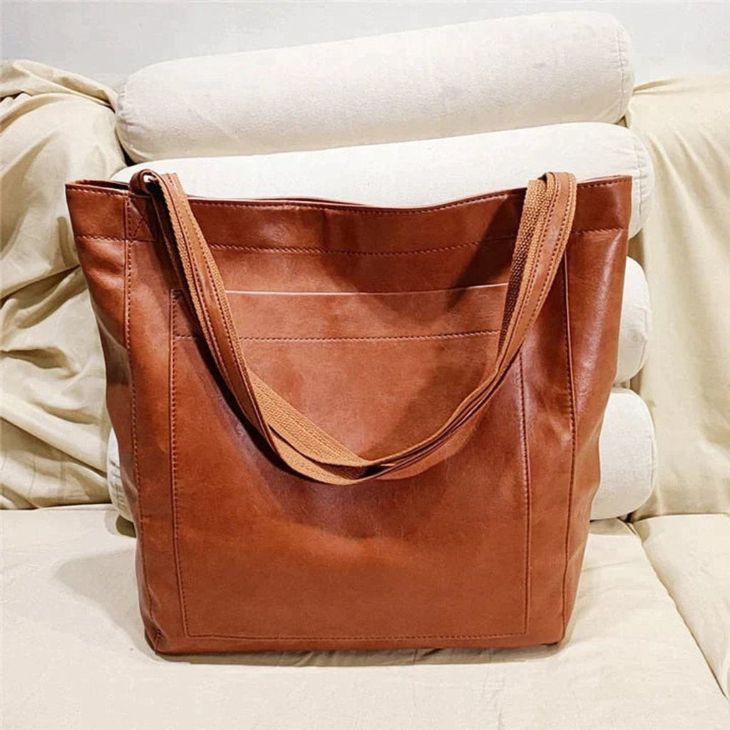 Nuvara | Pilar | Tote Bag de Cuero Mujer Bolso Shopper Grande