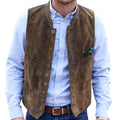 Nuvara | Pol | Chaleco de Ante Hombre Botones Estilo Tradicional