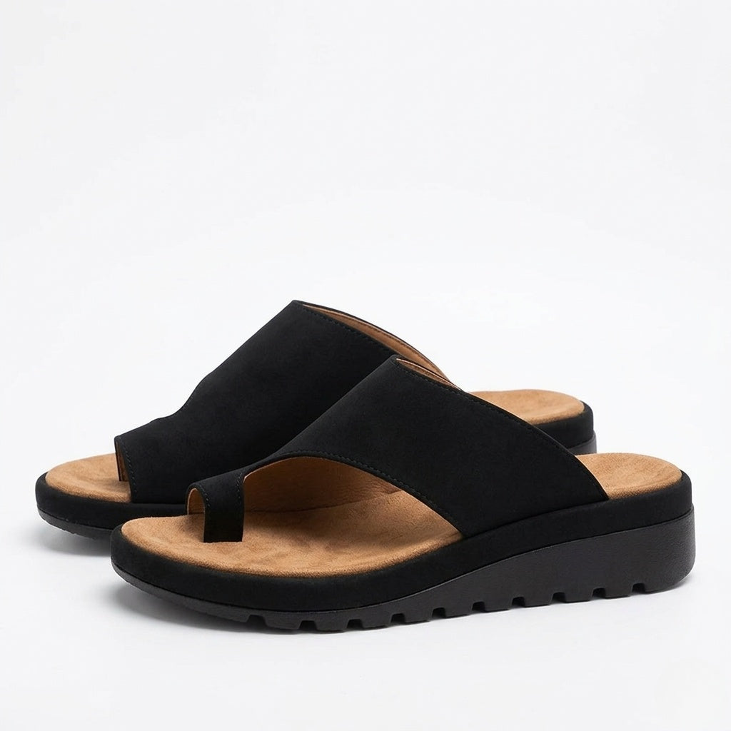 Nuvara Wedge Thong Sandals