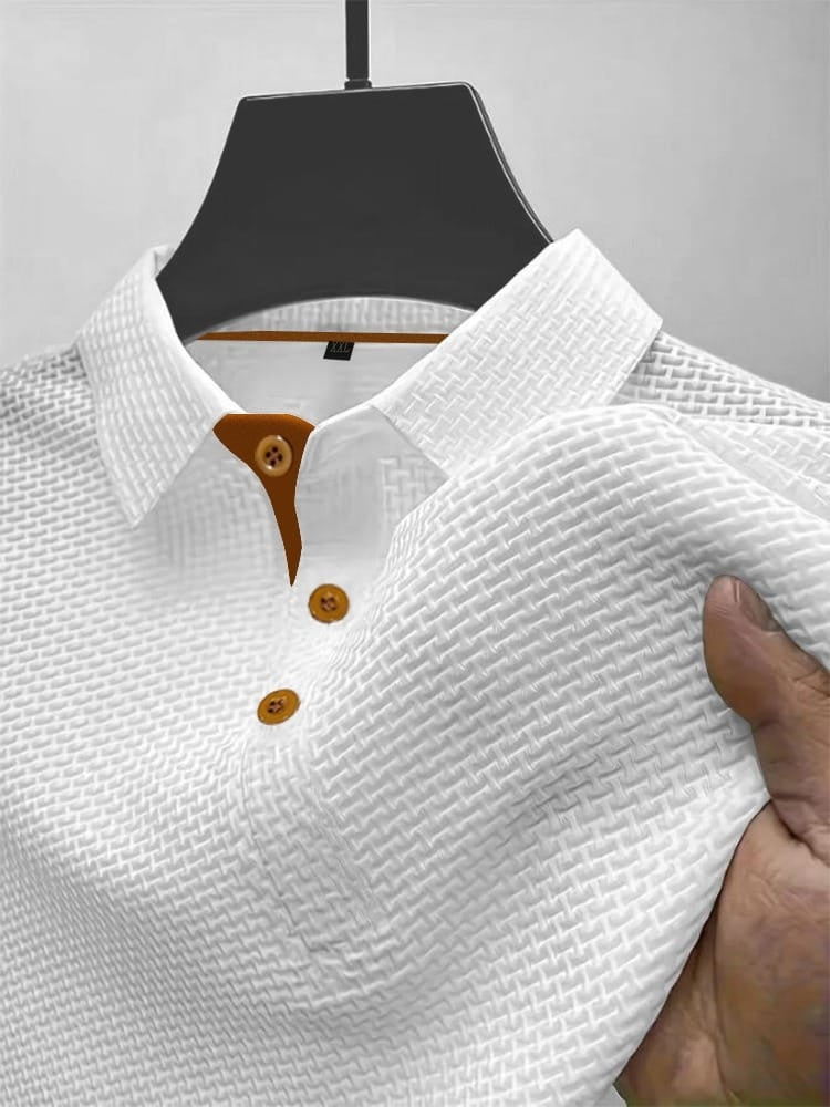Rodrigo | Polo Hombre Cuello Clásico Botones Contraste