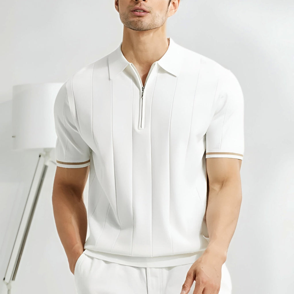 Rodrigo | Polo de Punto con Cremallera Hombre Manga Corta
