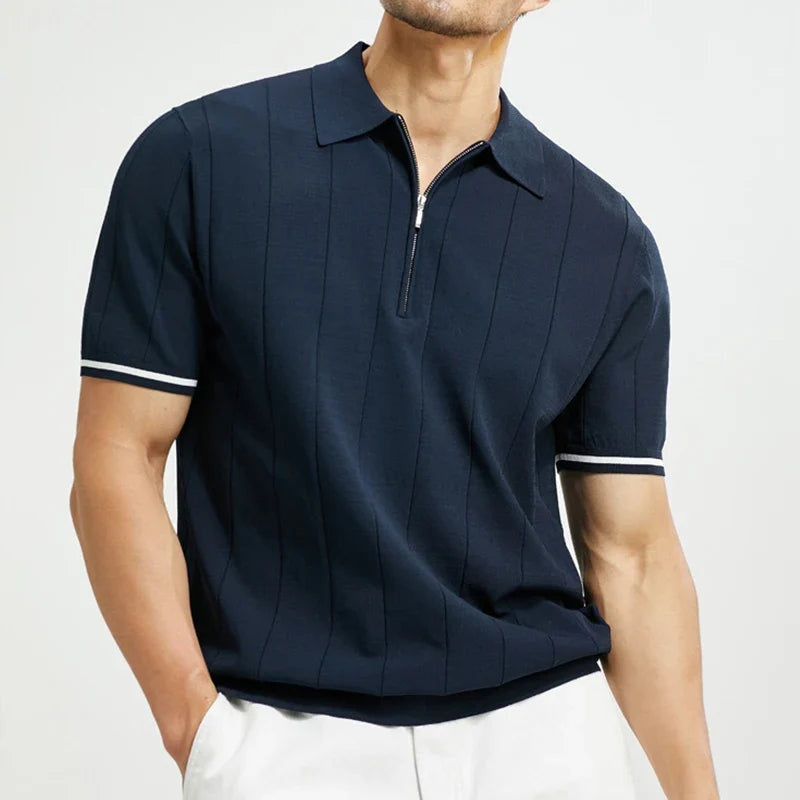 Rodrigo | Polo de Punto con Cremallera Hombre Manga Corta