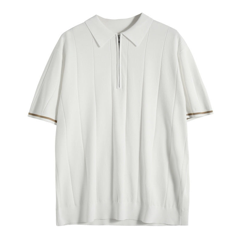 Rodrigo | Polo de Punto con Cremallera Hombre Manga Corta