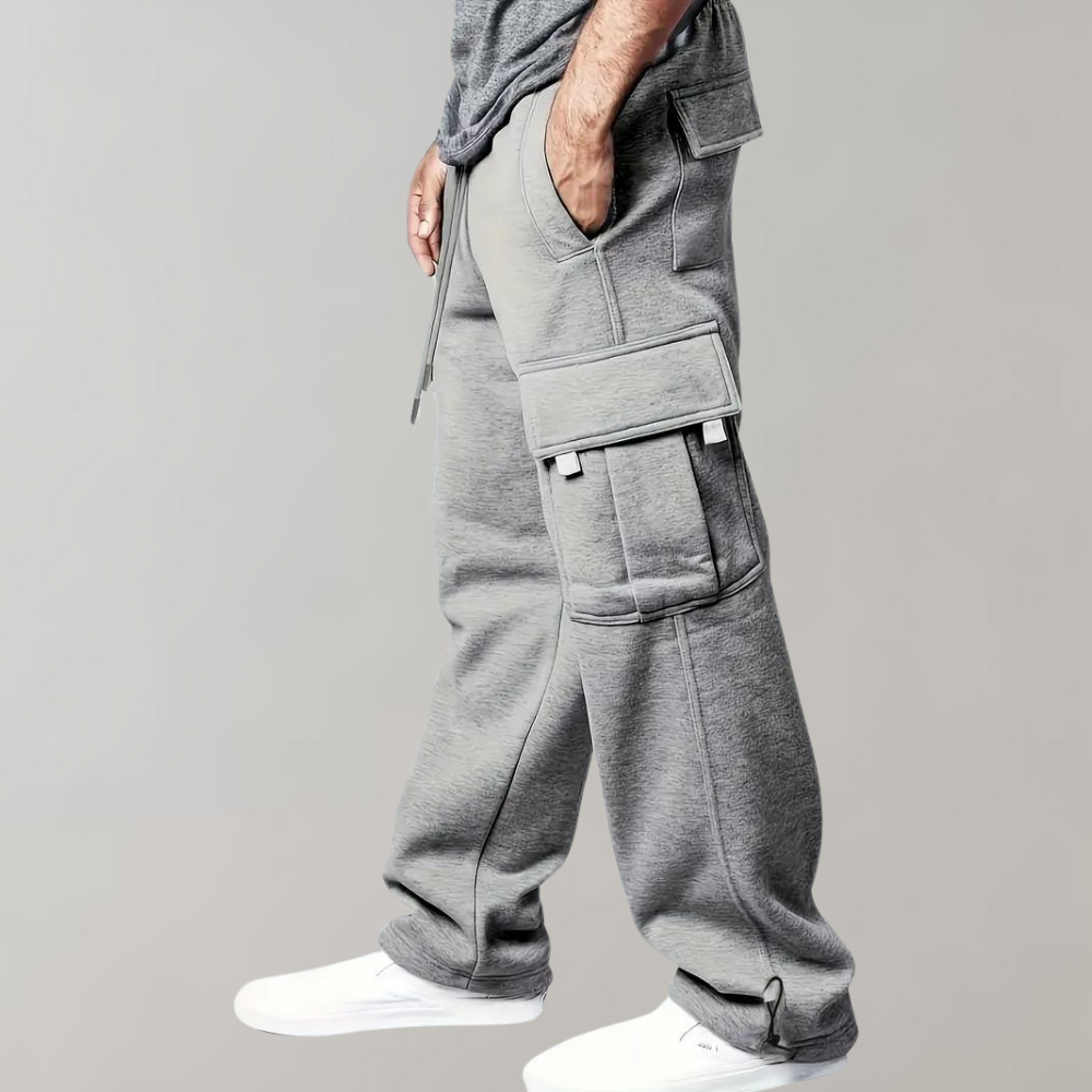 Nuvara | Rubén | Cargo Pants Jogger Hombre Cintura Elástica Multibolsillos