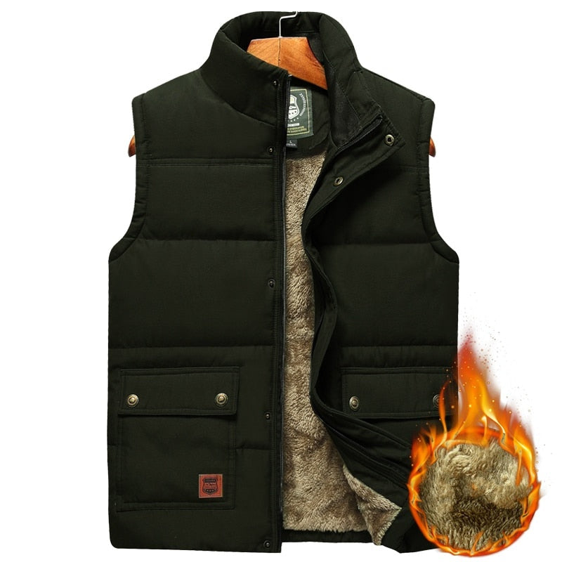 Nuvara | Rubén | Chaleco Acolchado Térmico Hombre Forro Interior Cuello Alto