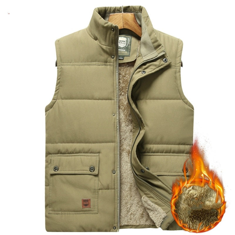 Nuvara | Rubén | Chaleco Acolchado Térmico Hombre Forro Interior Cuello Alto