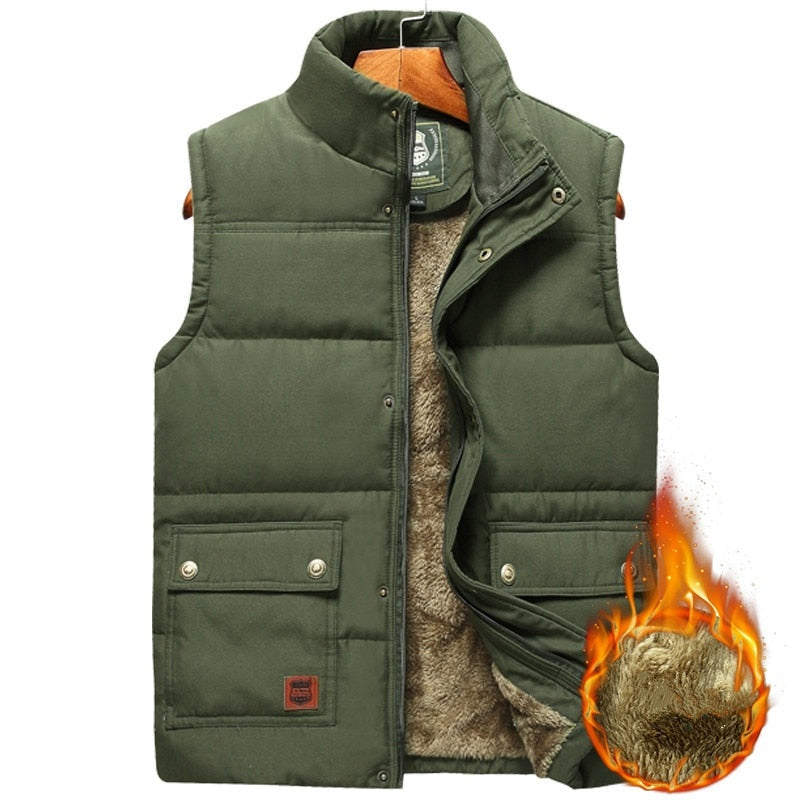 Nuvara | Rubén | Chaleco Acolchado Térmico Hombre Forro Interior Cuello Alto