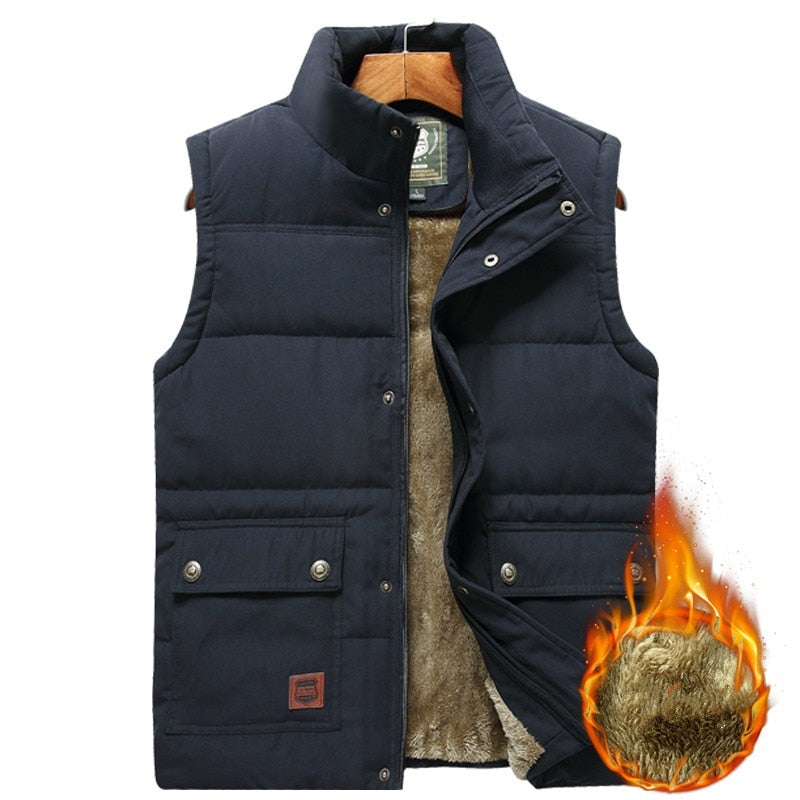 Nuvara | Rubén | Chaleco Acolchado Térmico Hombre Forro Interior Cuello Alto