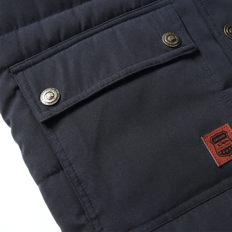 Nuvara | Rubén | Chaleco Acolchado Térmico Hombre Forro Interior Cuello Alto