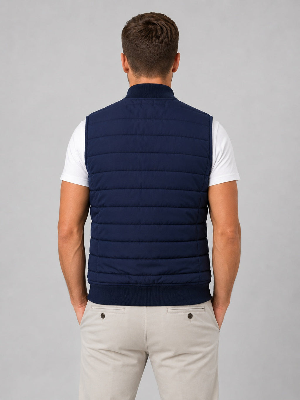 Nuvara | Sergio | Chaleco Acolchado Hombre Cuello Alto Cremallera